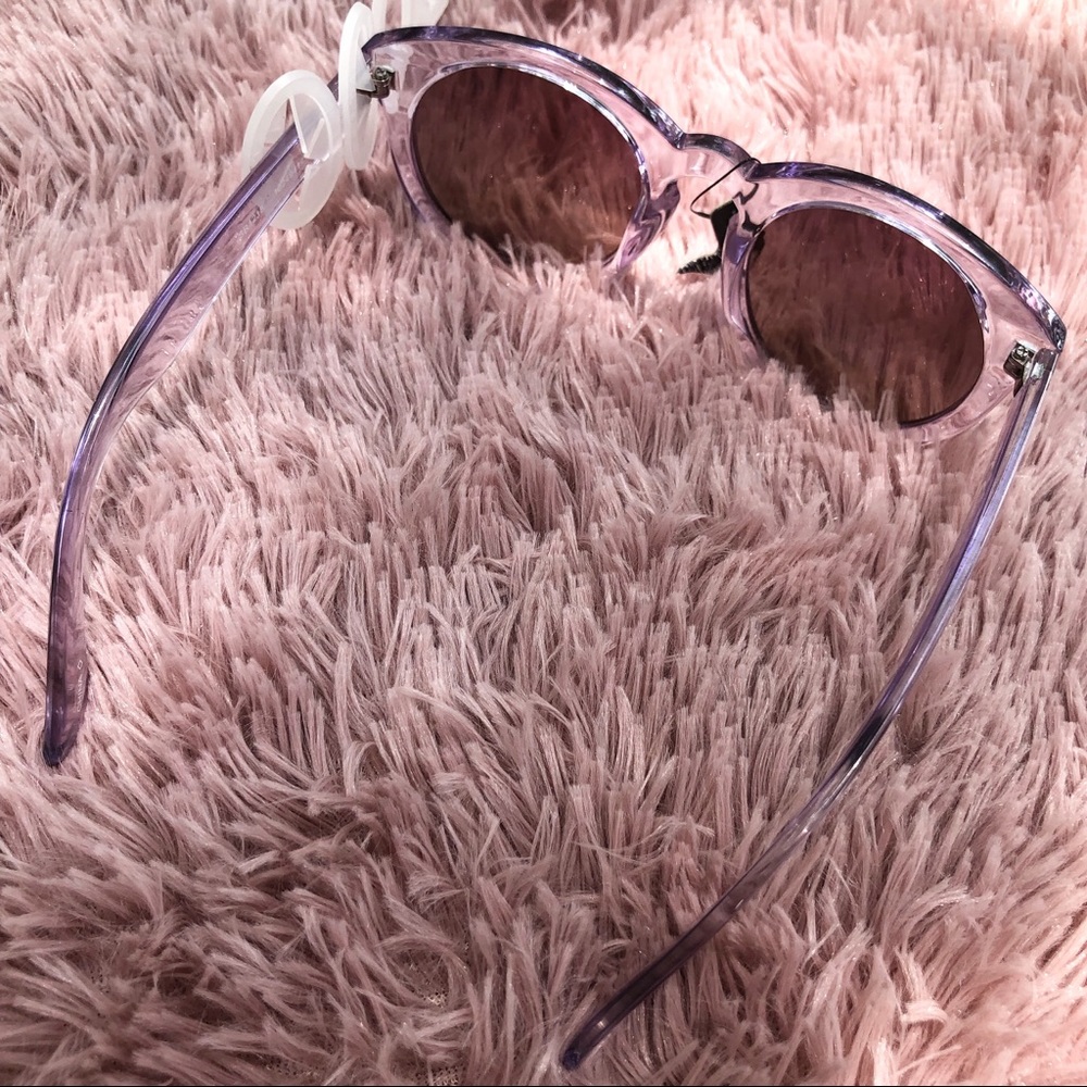 New oval Sunnies retro sunglasses lavender - Picture 5 of 7